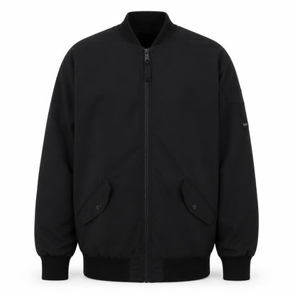 Mens UK Size M Hollister Black Bomber Jacket