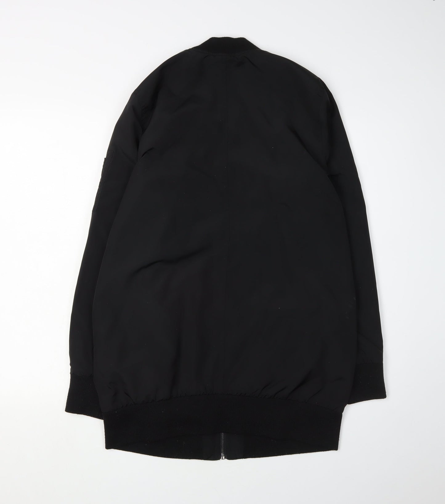 Mens UK Size M Hollister Black Bomber Jacket