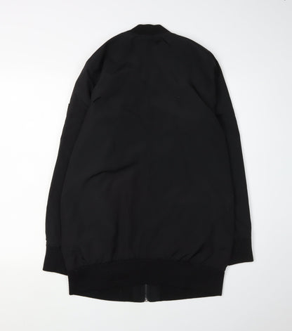 Mens UK Size M Hollister Black Bomber Jacket