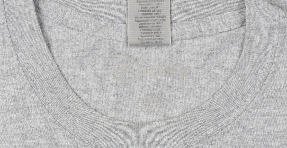 Mens UK Size M Disney Grey  T-Shirt