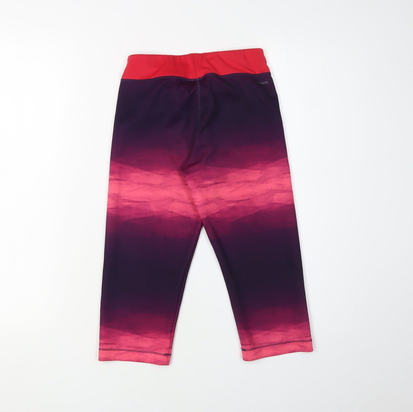 Adidas Girls Purple Cropped Leggings M - Athletic Style