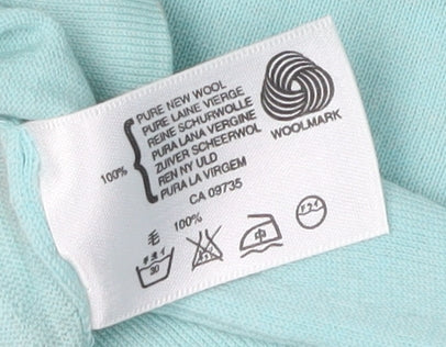 John Smedley Women's Green V-Neck Wool Pullover XL