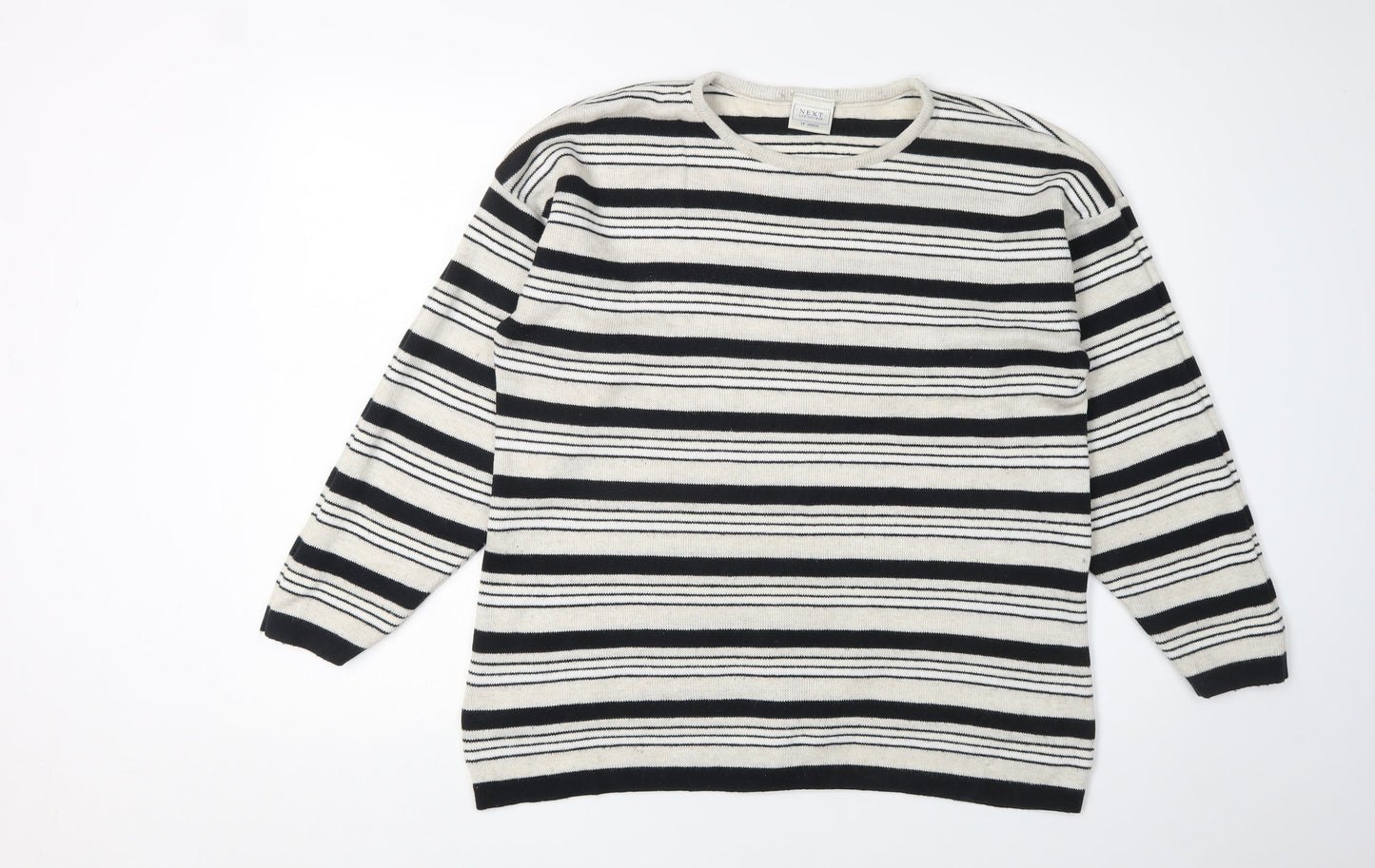 Next Unisex Multicoloured Stripe Pullover Jumper M