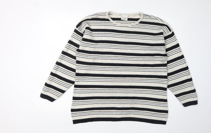 Next Unisex Multicoloured Stripe Pullover Jumper M