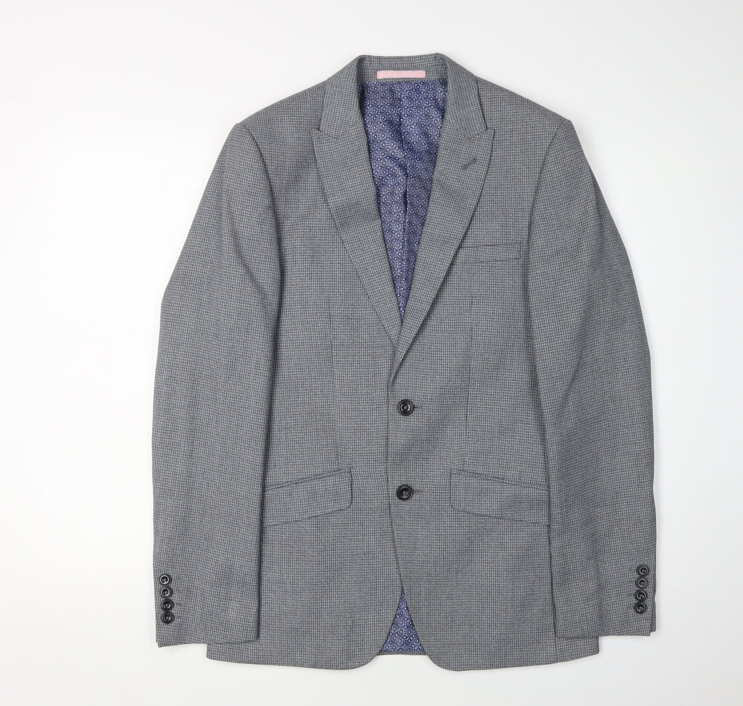 Mens UK Size 36 Burton Regular Grey Suit Jacket