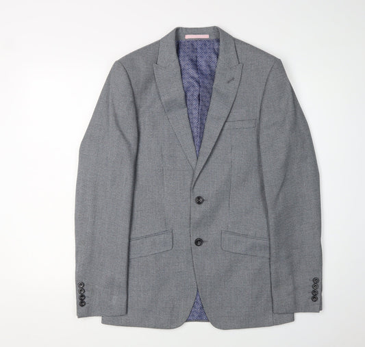 Mens UK Size 36 Burton Regular Grey Suit Jacket