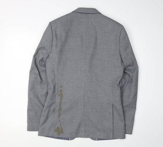 Mens UK Size 36 Burton Regular Grey Suit Jacket