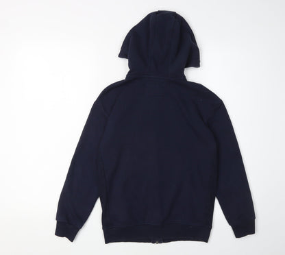 Marks and Spencer Boys Full Zip Blue Hoodie Size 146