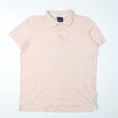 Henri Lloyd Men's Pink Regular Fit Polo Shirt L