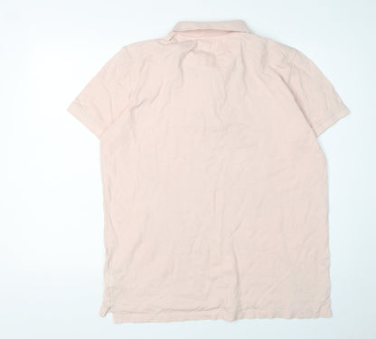 Henri Lloyd Men's Pink Regular Fit Polo Shirt L