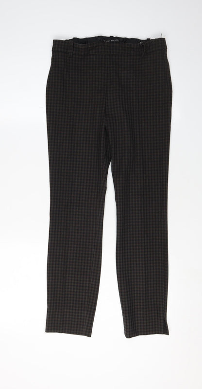 Womens UK Size S Zara Slim Fit Dress Pants Multicoloured Trousers