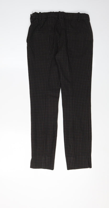 Womens UK Size S Zara Slim Fit Dress Pants Multicoloured Trousers