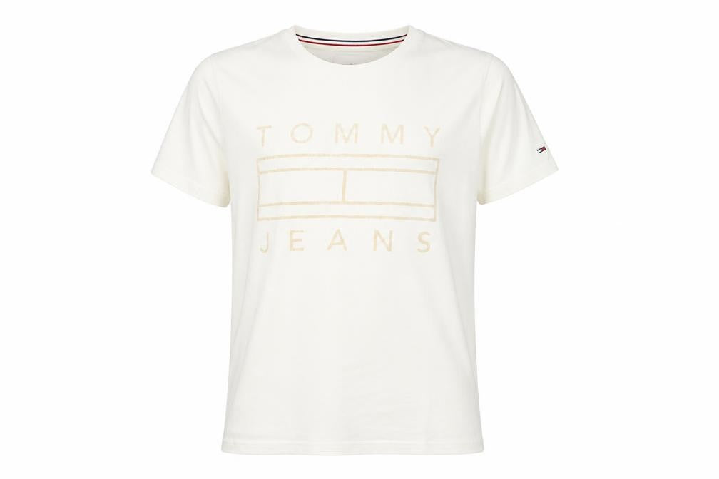 Mens UK Size S Tommy Jeans White  T-Shirt
