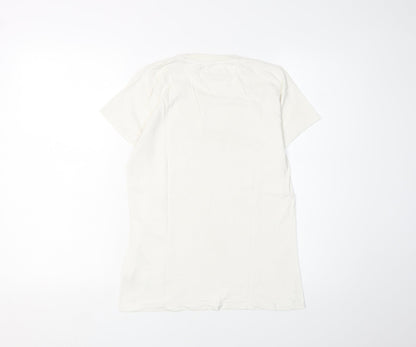 Tommy Jeans Men's White S Logo T-Shirt