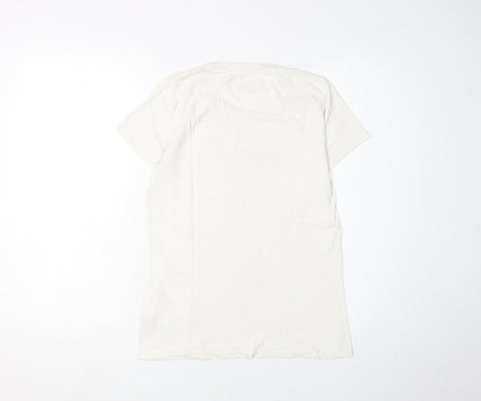Tommy Jeans Men's White S Logo T-Shirt