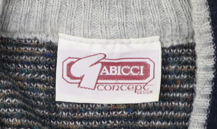 Gabicci Men's Multicoloured Geometric Pullover Jumper L