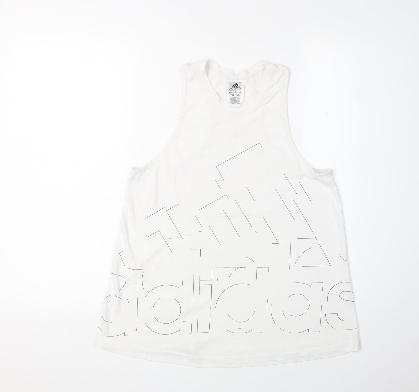 Adidas Women's White Tank Top M - Activewear Essential