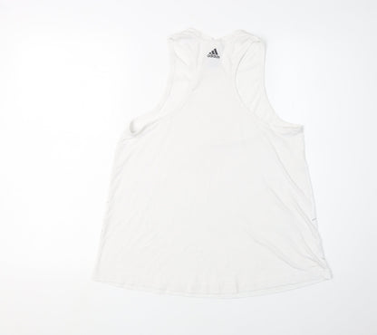 Adidas Women's White Tank Top M - Activewear Essential