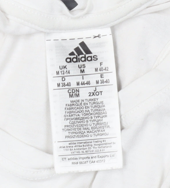 Adidas Women's White Tank Top M - Activewear Essential