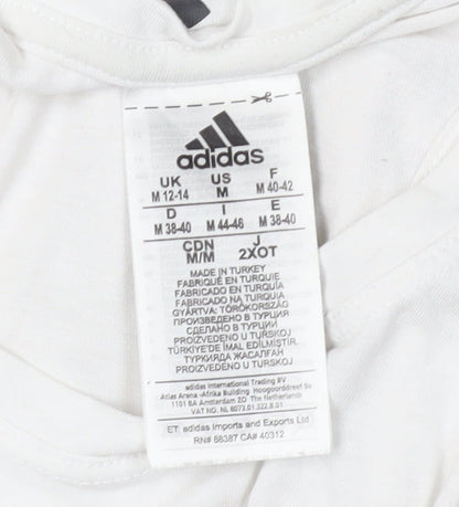 Adidas Women's White Tank Top M - Activewear Essential
