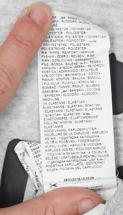 Puma Grey Hoodie Unisex Adults Size 12