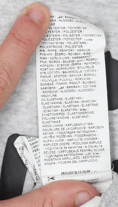 Puma Grey Hoodie Unisex Adults Size 12