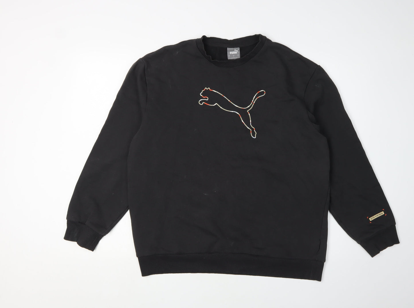 Mens UK Size L PUMA Black Pullover Sweatshirt