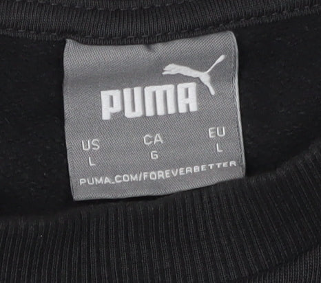 Mens UK Size L PUMA Black Pullover Sweatshirt