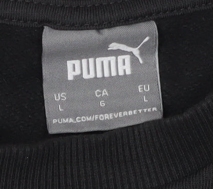 Mens UK Size L PUMA Black Pullover Sweatshirt