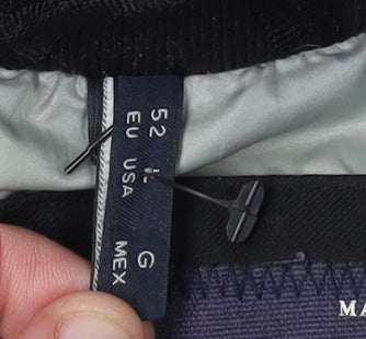 Armani Jeans Men's Black Parka Coat with Hood Size 52