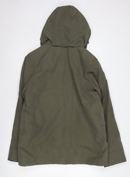 Womens UK Size 14 EWM Green Parka Coat
