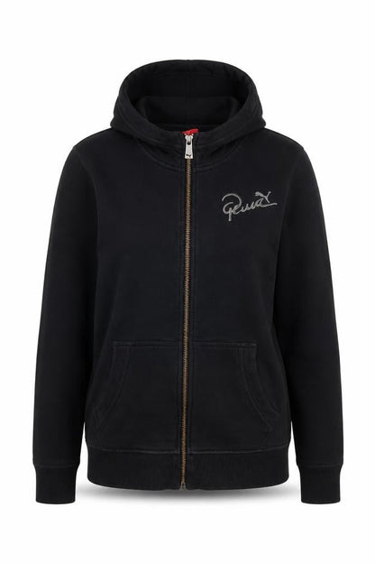 Womens UK Size 8 PUMA Black Full Zip Hoodie