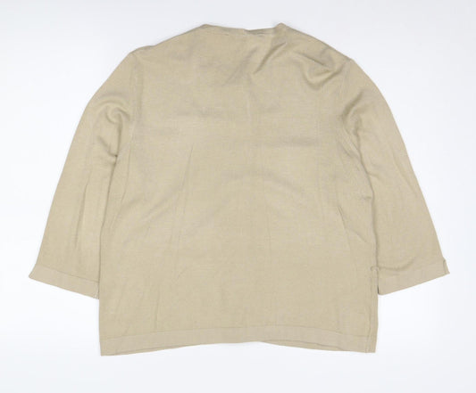 Womens UK Size L Windsmoor Beige Cardigan Jumper