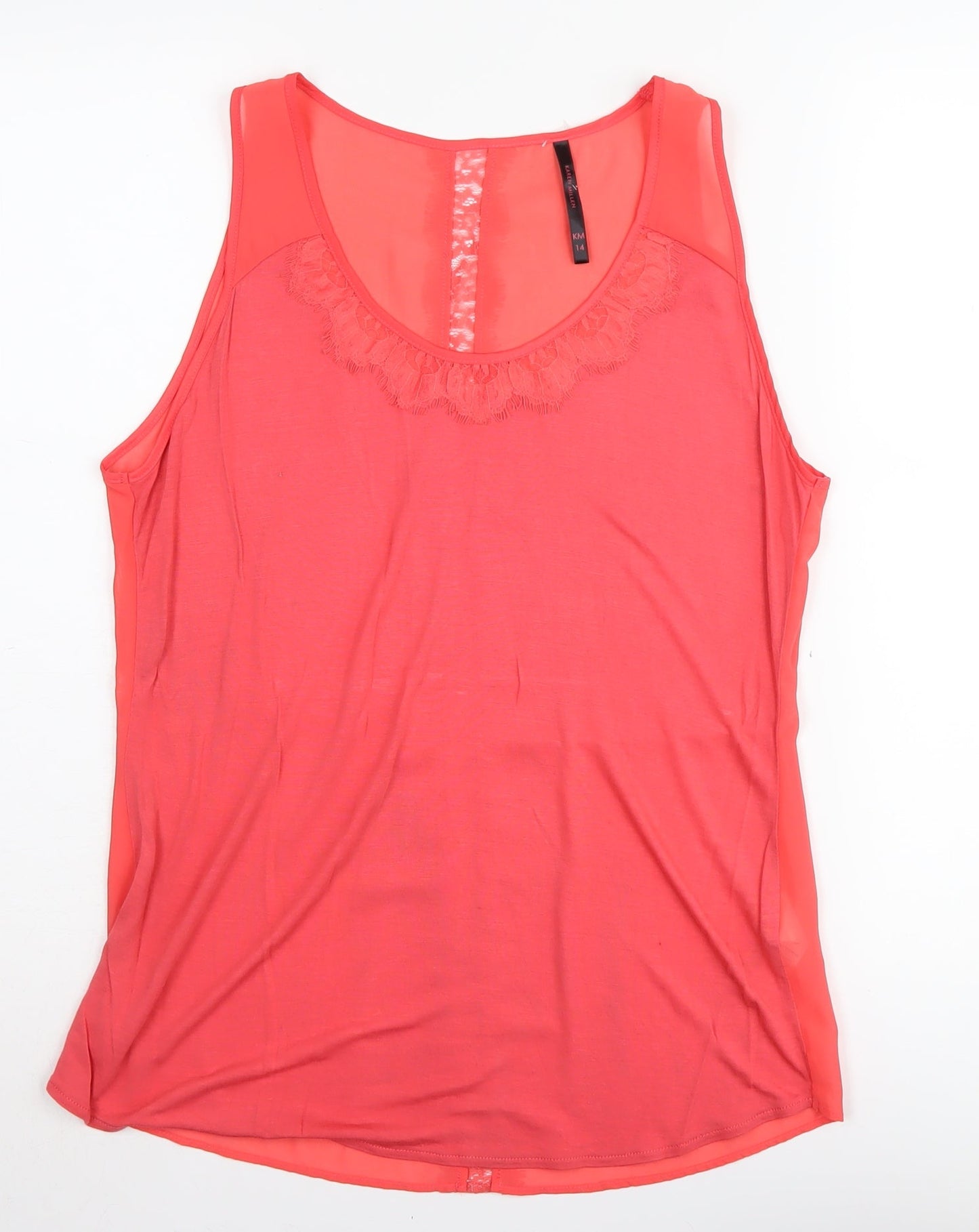 Womens UK Size 14 Karen Millen Red Camisole Tank