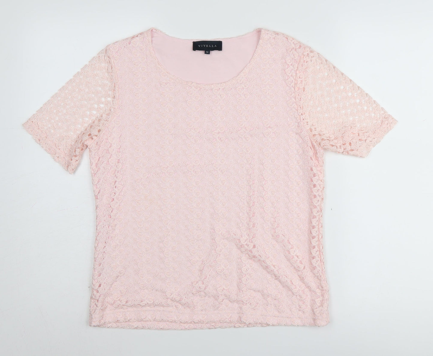 Womens UK Size M Viyella Pink  Blouse