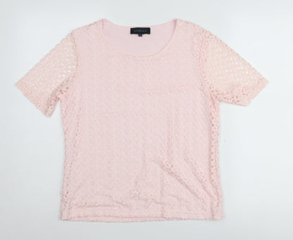 Womens UK Size M Viyella Pink  Blouse