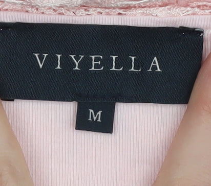 Womens UK Size M Viyella Pink  Blouse