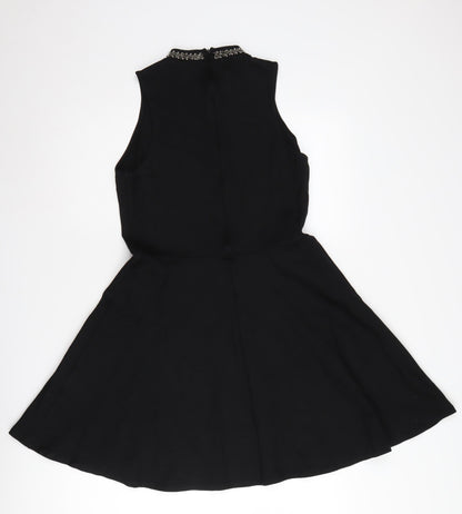 SuperDry Women's Black Sleeveless Skater Dress