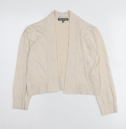 Laura Ashley Women's Beige Cardigan Size 10