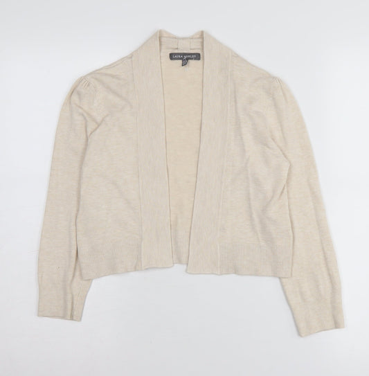 Laura Ashley Women's Beige Cardigan Size 10