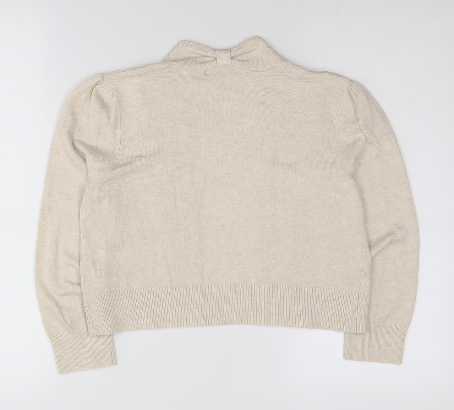 Laura Ashley Women's Beige Cardigan Size 10