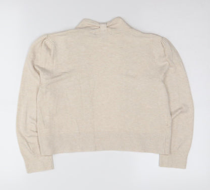 Laura Ashley Women's Beige Cardigan Size 10