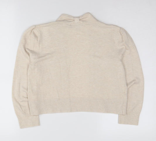 Laura Ashley Women's Beige Cardigan Size 10