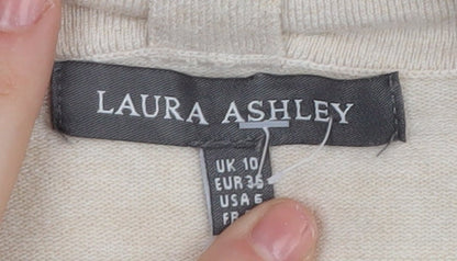 Laura Ashley Women's Beige Cardigan Size 10