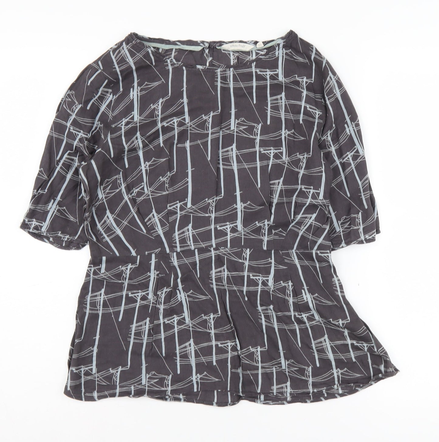 Womens UK Size 12 White Stuff Black Basic Blouse