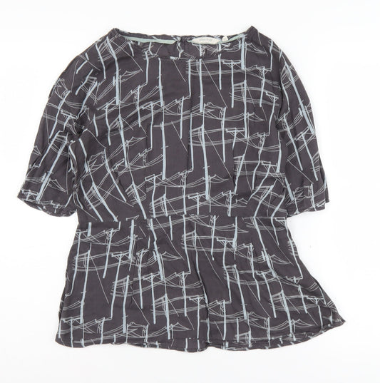 Womens UK Size 12 White Stuff Black Basic Blouse
