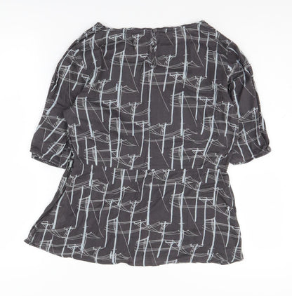 Womens UK Size 12 White Stuff Black Basic Blouse