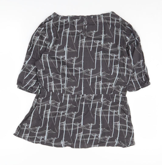 Womens UK Size 12 White Stuff Black Basic Blouse