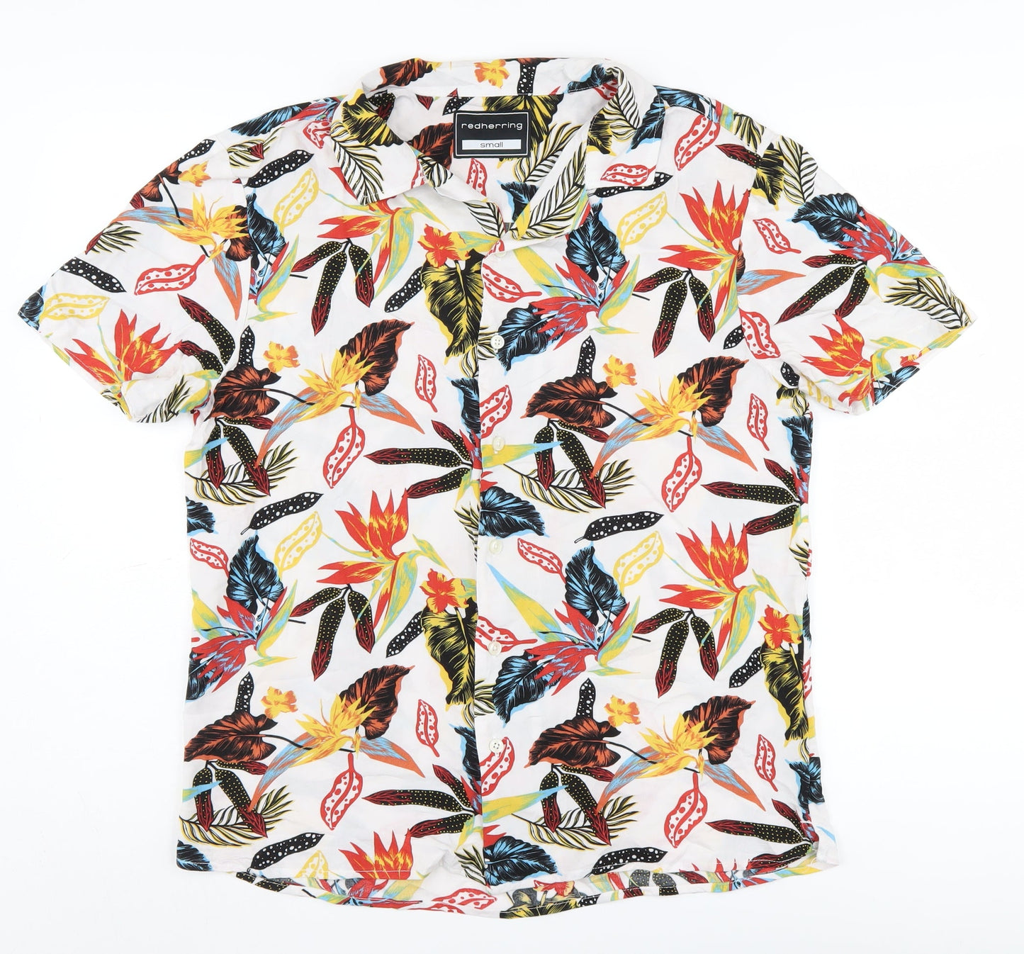 Red Herring Men's Tropical Floral Shirt Small