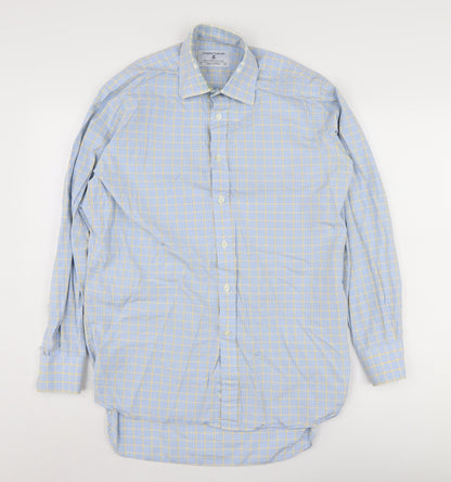 Mens UK Collar Size 15 Joseph Turner Smart Blue  Dress Shirt